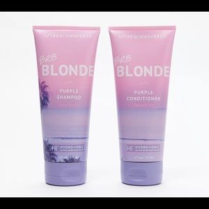 Beach Waver Beachwaver BRB Blonde Purple Shampoo And Conditioner Coconut.